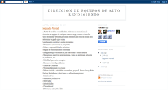 Desktop Screenshot of direccionequiposaltorendimiento.blogspot.com