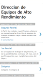 Mobile Screenshot of direccionequiposaltorendimiento.blogspot.com