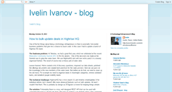Desktop Screenshot of ivelinivanov.blogspot.com