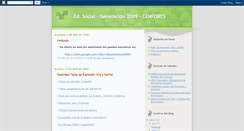 Desktop Screenshot of educacionsocialcenfores09.blogspot.com