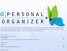 Tablet Screenshot of apersonalorganizer.blogspot.com
