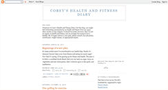 Desktop Screenshot of coreyshealth.blogspot.com