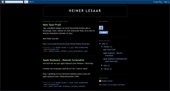 Desktop Screenshot of heinerlesaar.blogspot.com