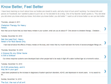 Tablet Screenshot of knowbetterfeelbetter.blogspot.com