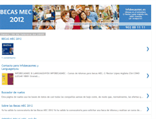 Tablet Screenshot of becas-idiomas-mec-2008.blogspot.com