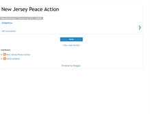 Tablet Screenshot of newjerseypeaceaction.blogspot.com