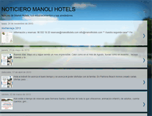 Tablet Screenshot of equipo-manolihotels.blogspot.com