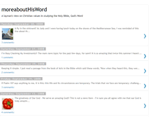 Tablet Screenshot of moreabouthisword.blogspot.com