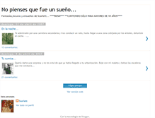 Tablet Screenshot of nopiensesquefueunsueno.blogspot.com