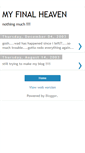 Mobile Screenshot of myfinalheaven.blogspot.com