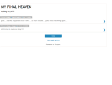 Tablet Screenshot of myfinalheaven.blogspot.com