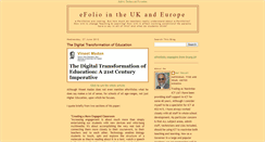 Desktop Screenshot of efoliointheuk.blogspot.com