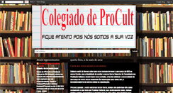Desktop Screenshot of colegiadodeprocultifrj.blogspot.com