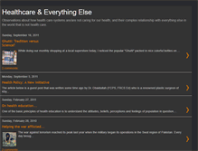 Tablet Screenshot of healthcareandeverythingelse.blogspot.com