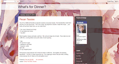 Desktop Screenshot of dalewhatsfordinner.blogspot.com