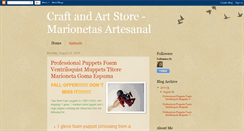 Desktop Screenshot of craftandartstore-marionetasartesanal.blogspot.com