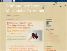 Tablet Screenshot of craftandartstore-marionetasartesanal.blogspot.com