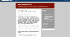 Desktop Screenshot of basic-leadership-skill.blogspot.com