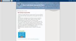 Desktop Screenshot of best-individual-insurance-plans.blogspot.com