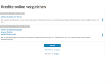 Tablet Screenshot of kreditvergleichonline.blogspot.com