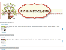 Tablet Screenshot of ittybittypieceofme.blogspot.com
