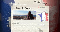 Desktop Screenshot of 32daysinfrance.blogspot.com