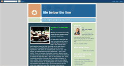 Desktop Screenshot of lifebelowtheline.blogspot.com