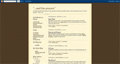 Desktop Screenshot of andtheprayers.blogspot.com