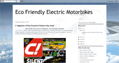 Desktop Screenshot of electricmotorbikes.blogspot.com