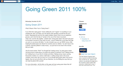 Desktop Screenshot of goinggreengoinggreen.blogspot.com