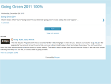 Tablet Screenshot of goinggreengoinggreen.blogspot.com