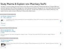 Tablet Screenshot of pharmamanagement-admin.blogspot.com