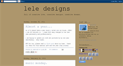 Desktop Screenshot of leledesigns.blogspot.com