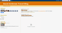 Desktop Screenshot of davidambrosetravel.blogspot.com