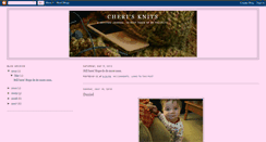 Desktop Screenshot of cherisknits.blogspot.com