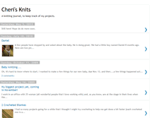 Tablet Screenshot of cherisknits.blogspot.com