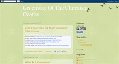 Desktop Screenshot of greenwayofthecherokeeozarks.blogspot.com