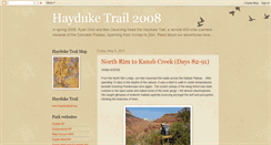 Desktop Screenshot of hayduketrail.blogspot.com
