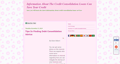 Desktop Screenshot of creditconsolidationlover.blogspot.com