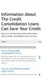 Mobile Screenshot of creditconsolidationlover.blogspot.com