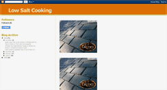 Desktop Screenshot of low-salt-cooking.blogspot.com