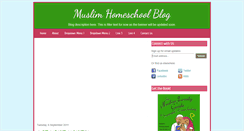 Desktop Screenshot of muslim-homeschool-blog.blogspot.com