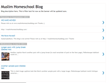Tablet Screenshot of muslim-homeschool-blog.blogspot.com