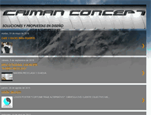 Tablet Screenshot of caimanconcept.blogspot.com