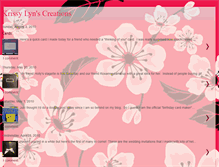 Tablet Screenshot of krissylynscreations.blogspot.com