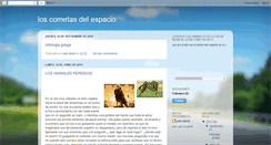 Desktop Screenshot of loscometasdelespacio.blogspot.com