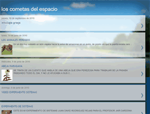 Tablet Screenshot of loscometasdelespacio.blogspot.com