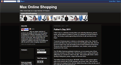 Desktop Screenshot of maxonlineshopping.blogspot.com