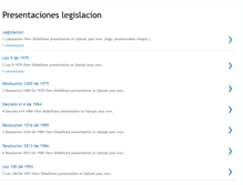 Tablet Screenshot of presentacioneslegislacion.blogspot.com