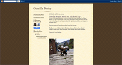 Desktop Screenshot of guerillapoetrynz.blogspot.com